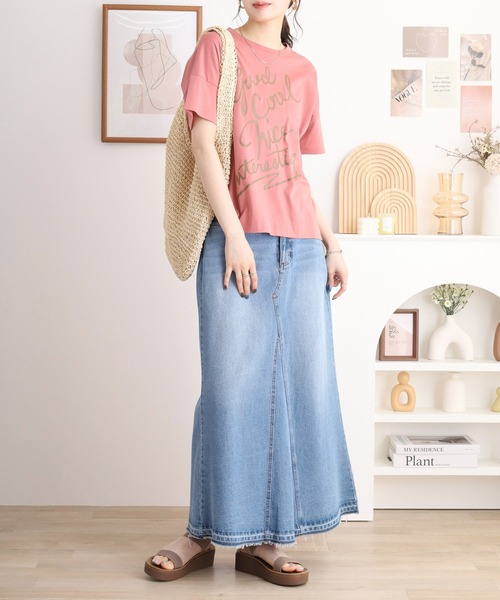 EGLANTINE tシャツ でかロゴプリント半袖Tシャツ「日本製