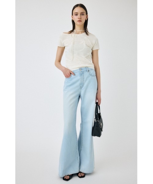 MOUSSY デニムパンツ ハイライズ フレア 24 W60×L74 MOUSSY デニムパンツ ハイライズ フレア 24 W60×L74 - メルカリ