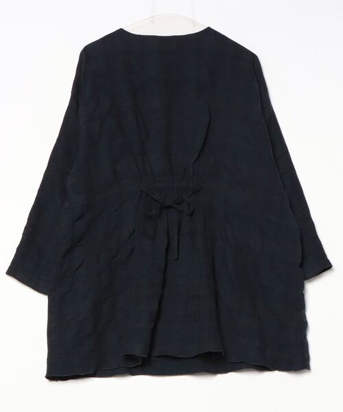 「LOISIR」 長袖ワンピース FREE ネイビー レディース_画像2