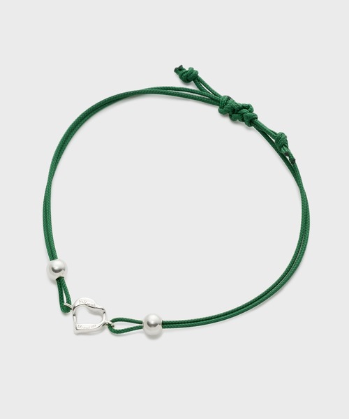 NOJESS ブレスレット シルバーコードブレスレット（グリーン