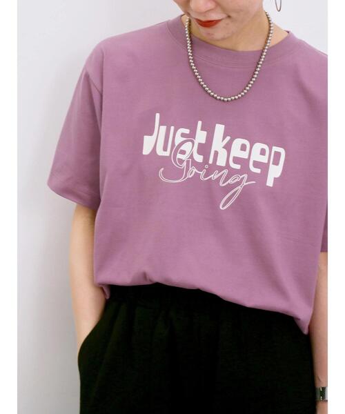 Samansa Mos2 blue（サマンサモスモスブルー） tシャツ 「接触冷