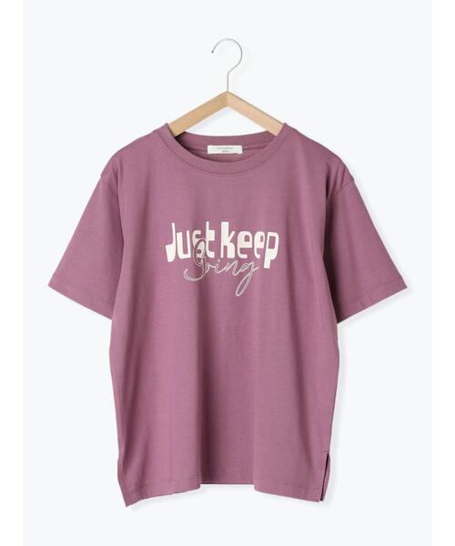 Samansa Mos2 blue（サマンサモスモスブルー） tシャツ 「接触冷