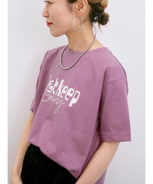Samansa Mos2 blue（サマンサモスモスブルー） tシャツ 「接触冷