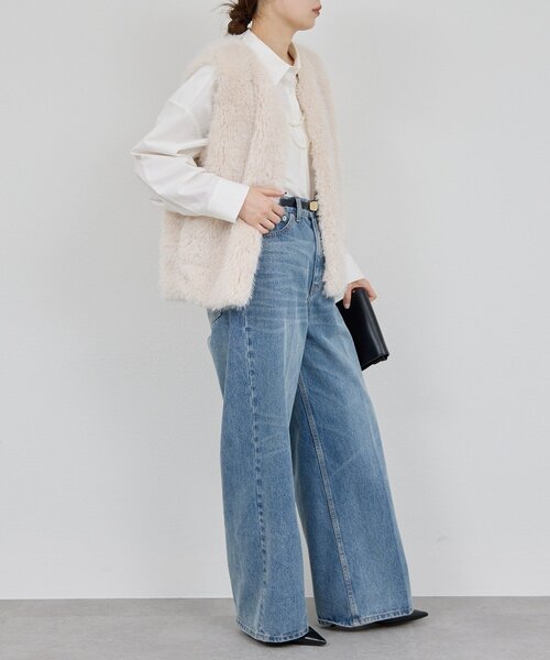 GALLARDAGALANTE ベスト ジレ フェイクカシミヤベスト