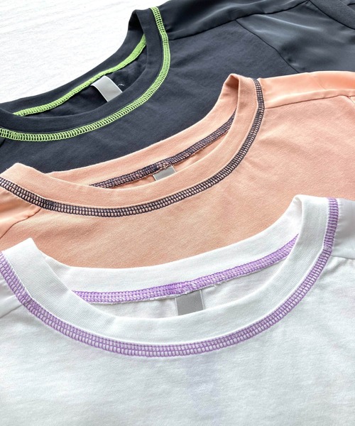 tシャツ 切替スクエアステッチT レディース Q tシャツ 切替スクエアステッチT レディース : ZOZOTOWN Yahoo