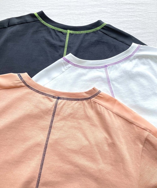 tシャツ 切替スクエアステッチT レディース Q tシャツ 切替スクエアステッチT レディース : ZOZOTOWN Yahoo