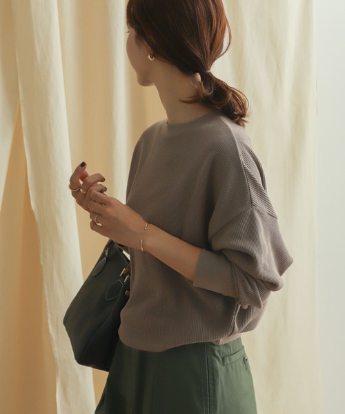 「URBAN RESEARCH DOORS」 長袖カットソー MEDIUM イエロー レディース