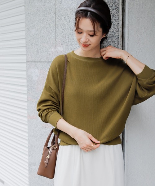「URBAN RESEARCH DOORS」 長袖カットソー MEDIUM イエロー レディース