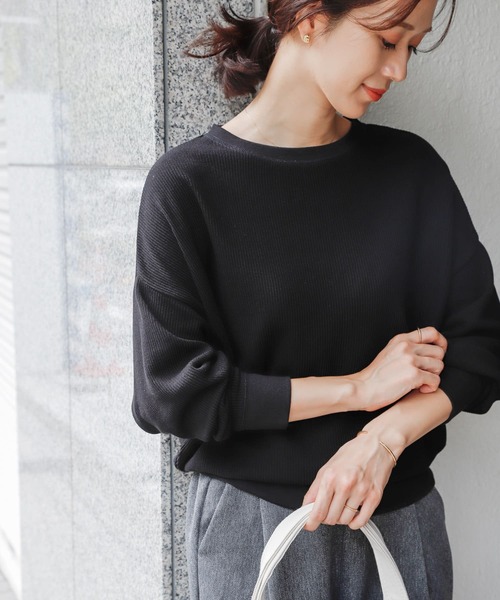 「URBAN RESEARCH DOORS」 長袖カットソー MEDIUM イエロー レディース