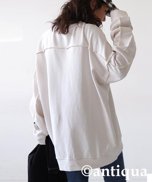 antiqua（アンティカ） トレーナー スウェット 裏毛プルオーバー