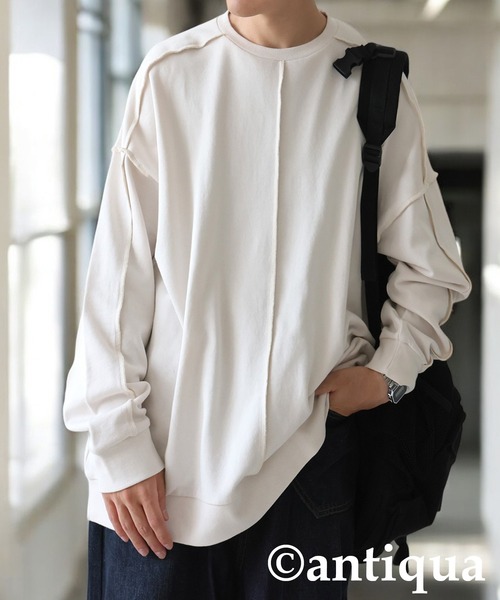 antiqua（アンティカ） トレーナー スウェット 裏毛プルオーバー