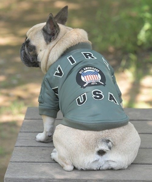 AVIREX（アヴィレックス） 犬 服 AVIREX/MA-1シグニチャービッグロゴ