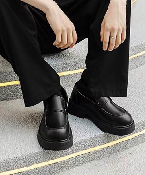 「CALIFORNIA OUTFITTERS」 ローファー 42 ブラック メンズ