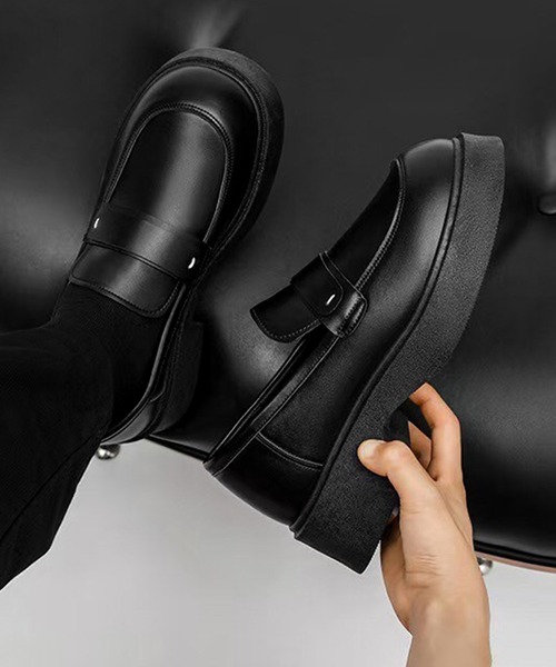 「CALIFORNIA OUTFITTERS」 ローファー 42 ブラック メンズ
