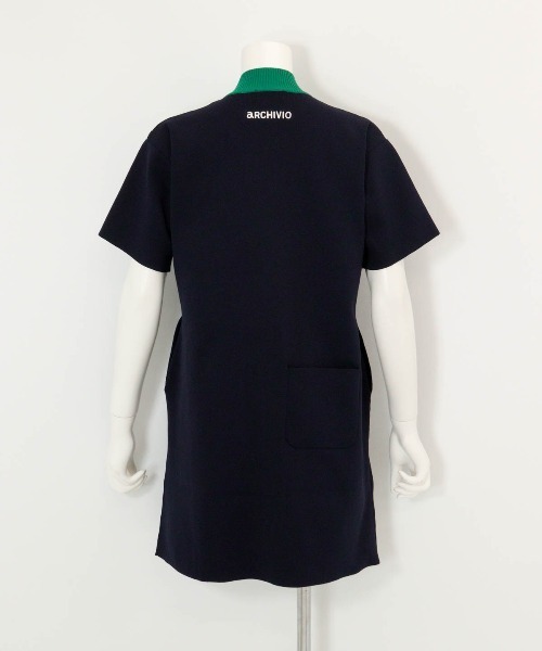 archivio（アルチビオ） ワンピース 「LADIES」カレッジ風リブ