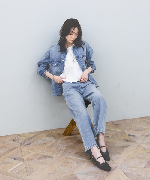 ジーンズ デニム デニムパンツ GOODデニムイージーパンツ/498394 レディースの画像