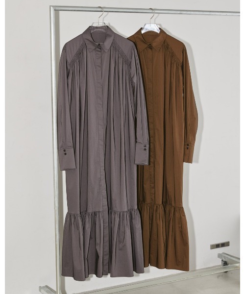 TODAYFUL 「TODAYFUL」 シャツワンピース 36inch グレー レディース