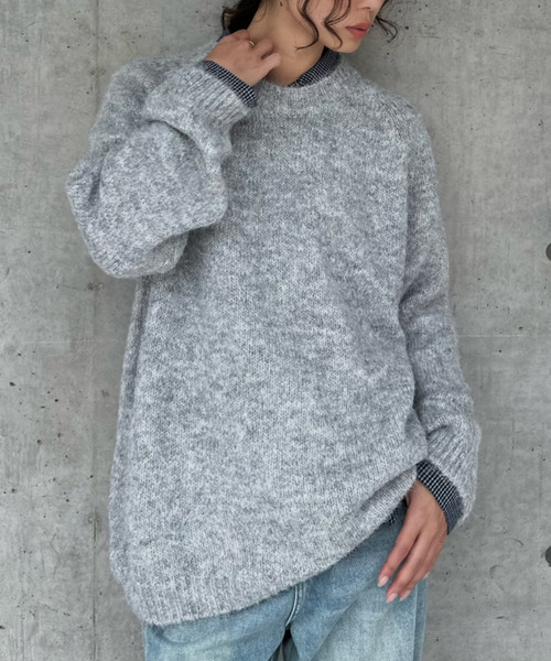 ニット セーター 「Good Riddance」モヘアタッチ プルオーバー