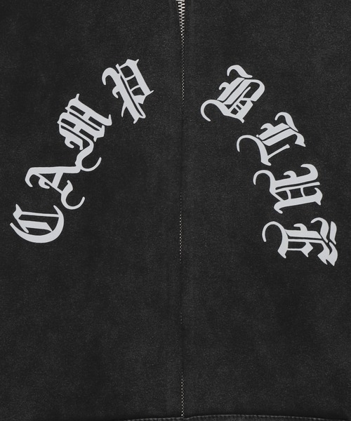 パーカー エイジドラージロゴZIPパーカー レディース メンズ