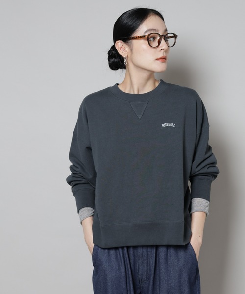 新品タグ付★AP STUDIO★ラッセルアスレティッククルーネックスウェット Russell Athletic（ラッセル アスレティック） Dri-Power CREW