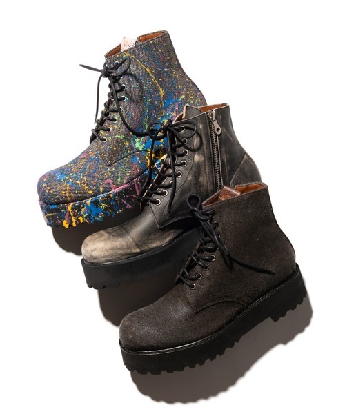 glamb（グラム） ブーツ Craft Lace Up Boots / クラフトレースアップ