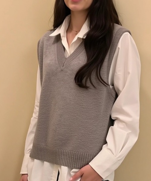 juemi オーバーサイズニットベスト juemi オーバーサイズニットベストの通販 by tara's shop｜ラクマ