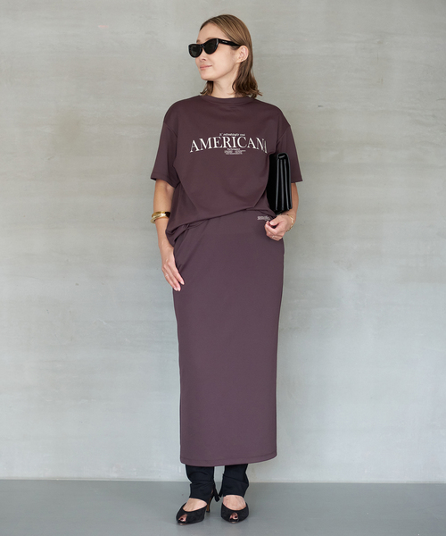 アパルトモン【AMERICANA/アメリカーナ】Cool Relax Tee AMERICANA/アメリカーナ】 Graphic T-shirt（Tシャツ