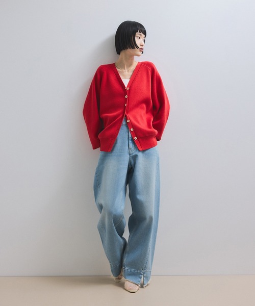 ADAM ET ROPE'（アダムエロペ） カーディガン 「WEB限定」カシミヤMIX