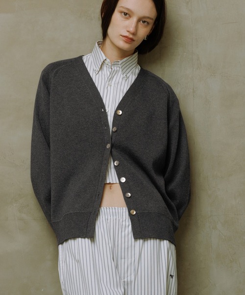 ADAM ET ROPE'（アダムエロペ） カーディガン 「WEB限定」カシミヤMIX