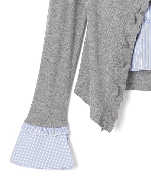 M DOLLY ブラウス シャツ frill merge shirt tops / フリルマージ 
