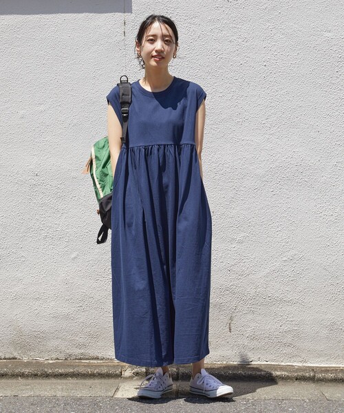 [FREAK'S STORE] короткий рукав One-piece MEDIUM темно-синий женский 