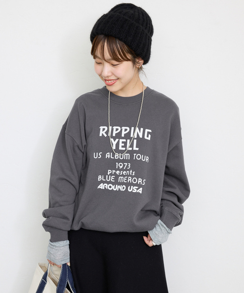 「SCREEN STARS」 スウェットカットソー FREE アイボリー レディース_画像5