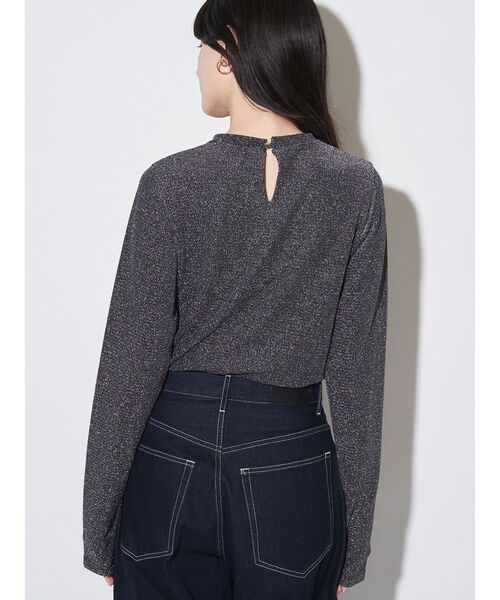 新品タグ付き　ELENDEEK　エレンディーク　オフネックカットソー　割引あり◎ ELENDEEK（エレンディーク） tシャツ キラキラカットソー レディース