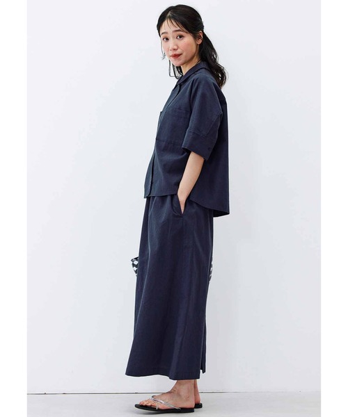 「Live in comfort」 セットアップ LARGE ネイビー レディース_画像2