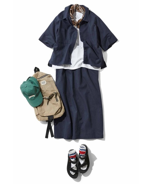 「Live in comfort」 セットアップ LARGE ネイビー レディース_画像6