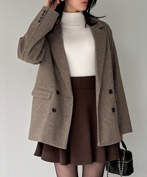 JUNOAH（ジュノア） ジャケット テーラードジャケット チェック柄