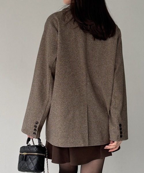 JUNOAH（ジュノア） ジャケット テーラードジャケット チェック柄