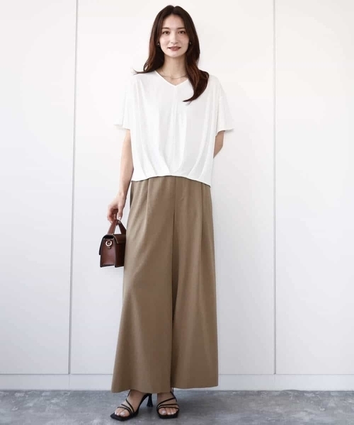 「MK MICHEL KLEIN」 半袖カットソー 38 ブルー レディース_画像3