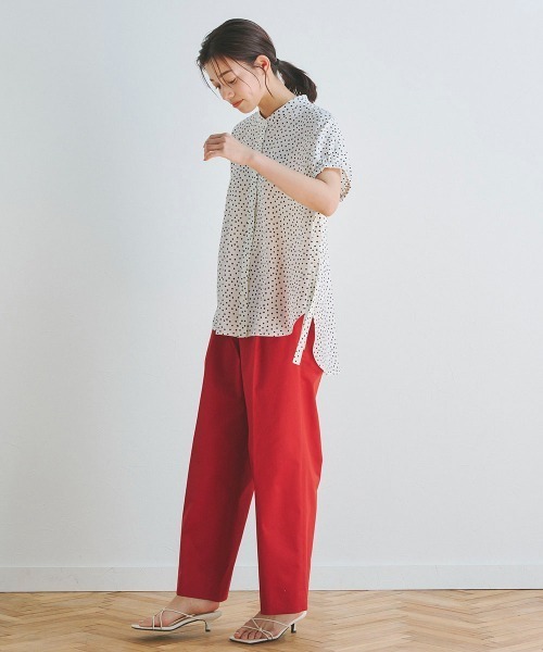 「Droite lautreamont」 半袖ブラウス M ダークネイビー レディース_画像3