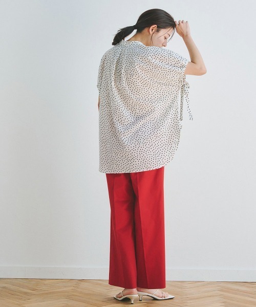 「Droite lautreamont」 半袖ブラウス M ダークネイビー レディース_画像5