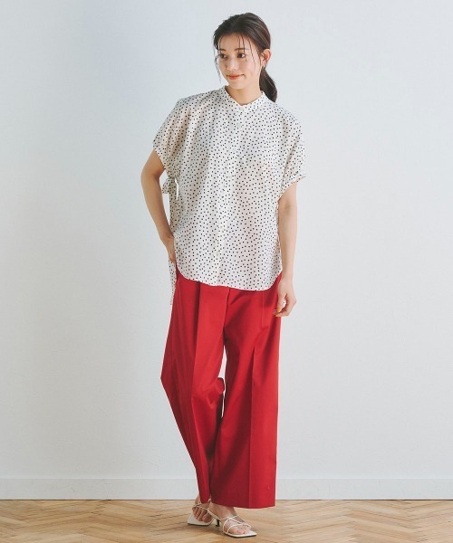 「Droite lautreamont」 半袖ブラウス M ダークネイビー レディース_画像6