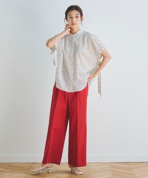 「Droite lautreamont」 半袖ブラウス M ダークネイビー レディース_画像7