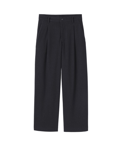 無印良品（MUJI） パンツ 婦人 縦横ストレッチ起毛 タックワイドパンツ