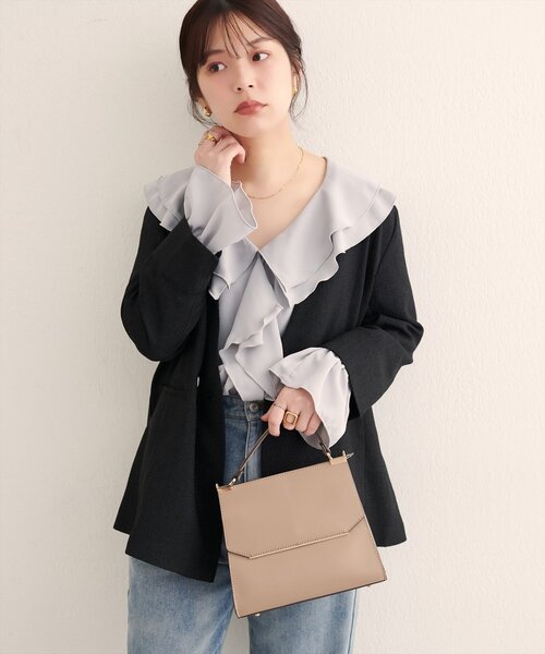 natural couture ジャケット ノーカラージャケット 「WEB限定」ノー