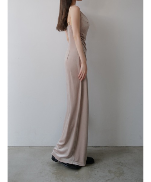 celon ワンピース velour asymmetry drape cami dress : ZOZOTOWN