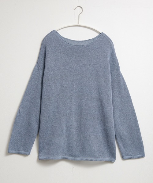 「for/c」 長袖ニット L インディゴブルー レディース_画像4