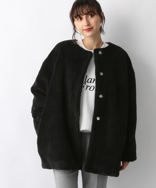 turboautocapital コート apart by lowrys A part by（アパートバイ） 「apart by lowrys」ノーカラーコート FREE