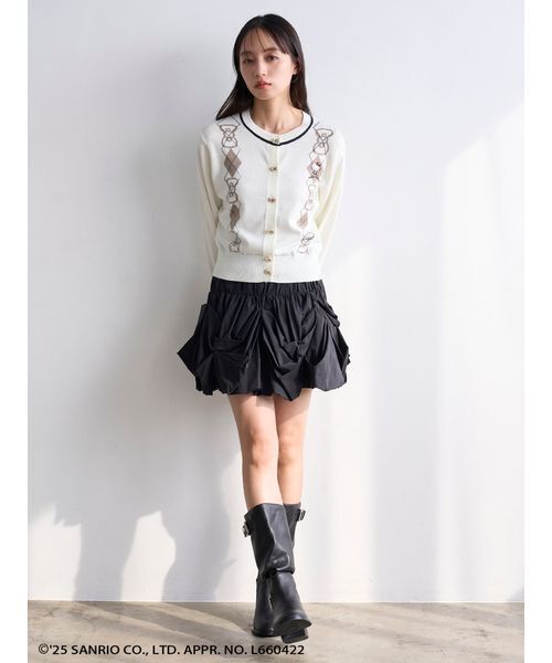 SNIDEL（スナイデル） カーディガン 「HELLO KITTY」アーガイル