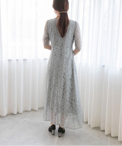 「RANDA」 半袖ワンピース 1 イエロー レディース_画像5