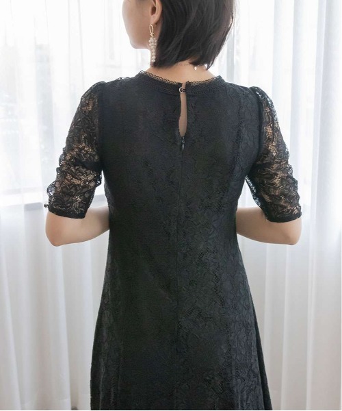 「RANDA」 半袖ワンピース 1 イエロー レディース_画像7